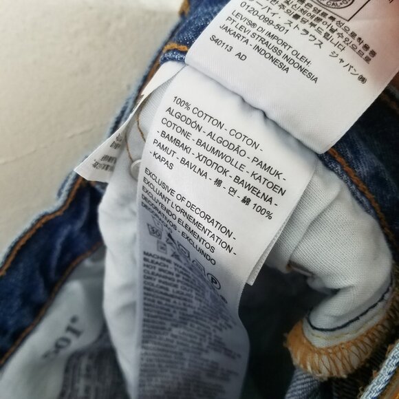 Levi's Premium Button Fly Jeans Blue Size 24 - Picture 9 of 9